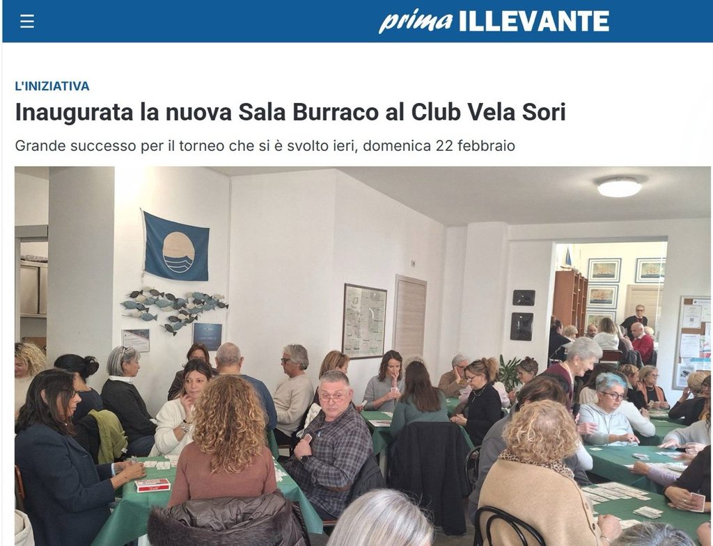 articolo giornale torneo burraco