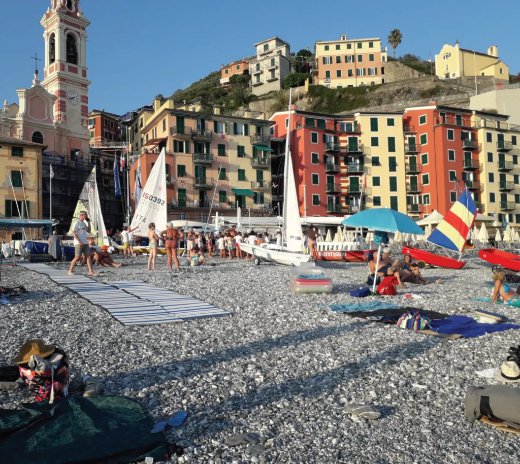 preparativi al tramonto