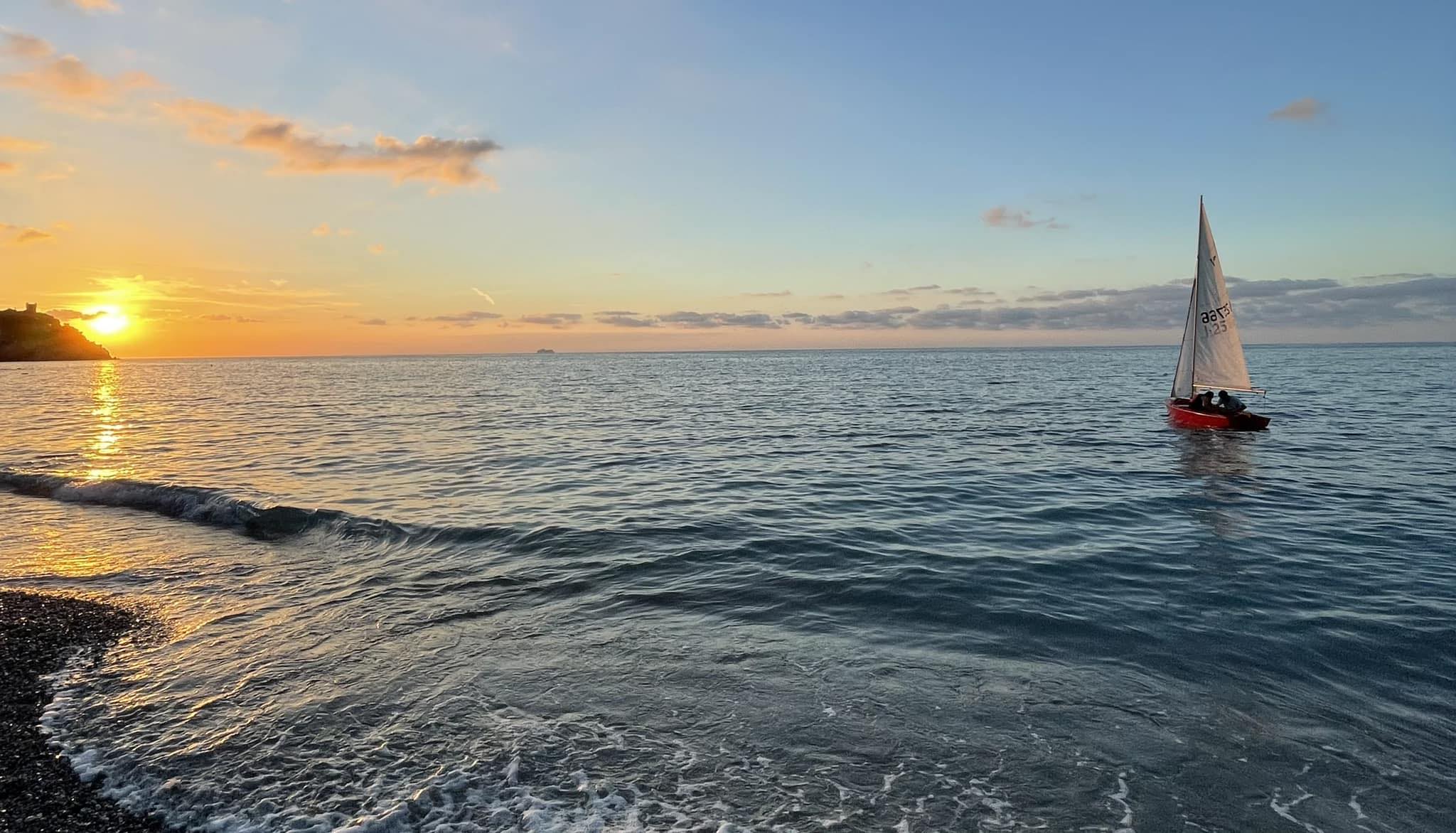 in mare all'alba