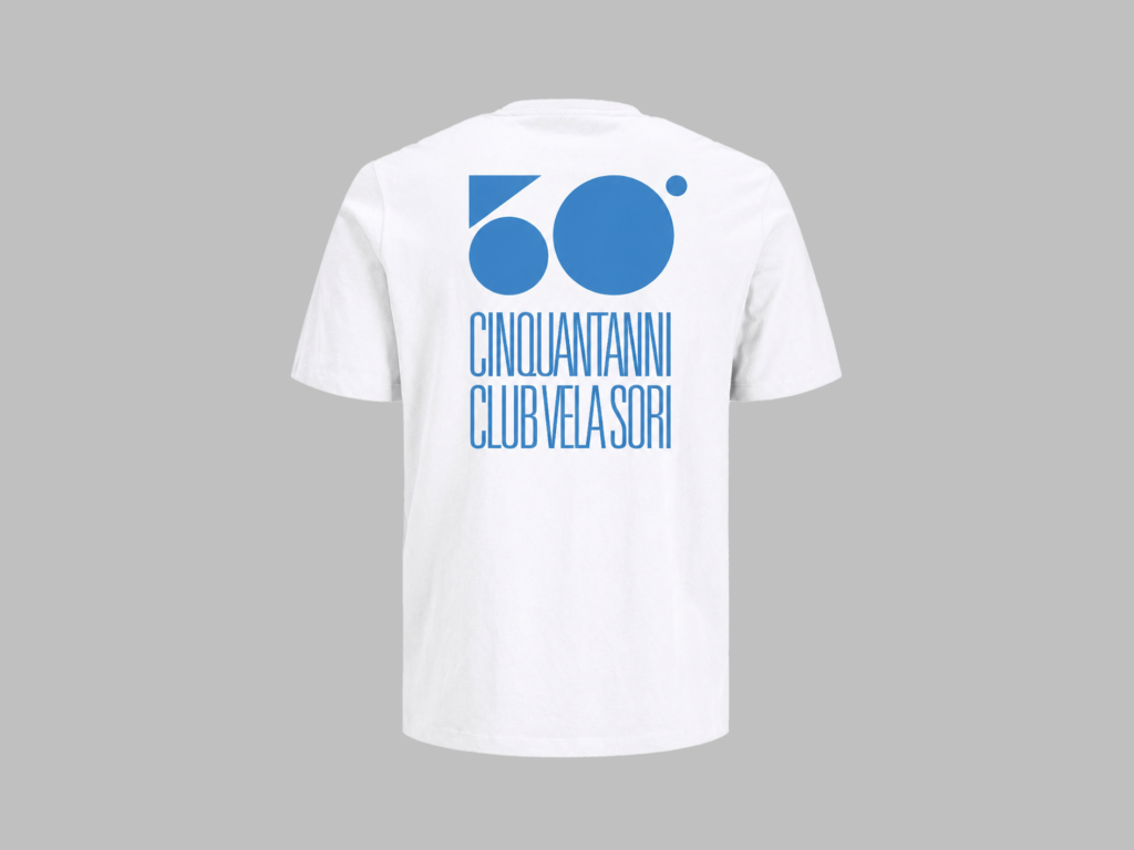 tshirt 50 anni sfondo grigio